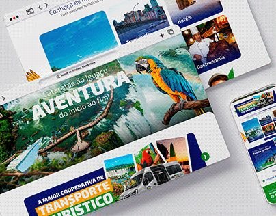 Case Coottrafoz: site institucional para cooperativa de transporte turístico de Foz do Iguaçu
